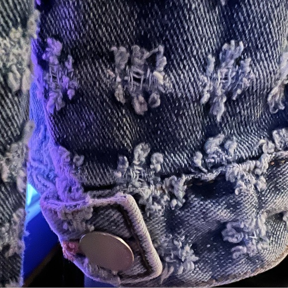 Excuse denim jacket distressed size M NWT - Picture 5 of 11